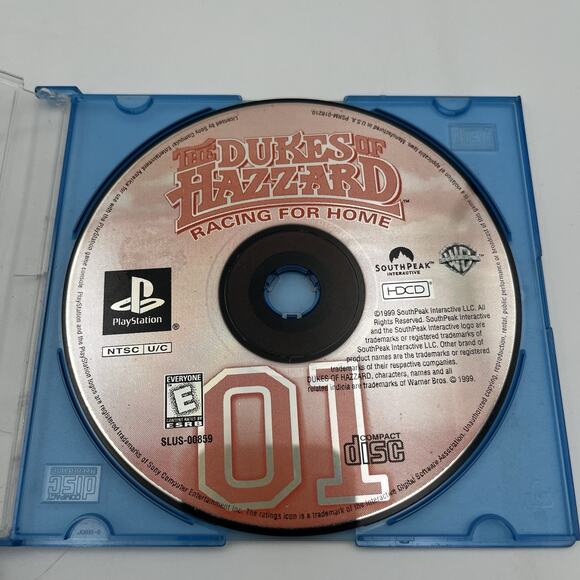 Scratch-Free - Dukes of Hazzard Racing for Home - Sony Playstation PS1 PSOne PSX - Picture 3 of 5